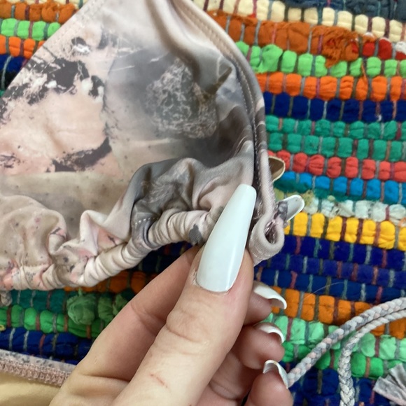 Amorroma™️ Rare Vintage 2013 Grey + Pastel Pink Lycra/Spadex Bikini 👙 SMALL 🤍 - Picture 6 of 10